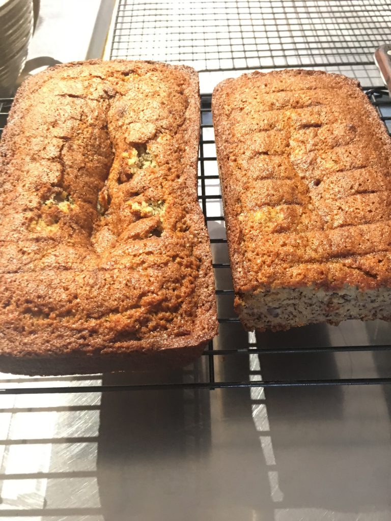 Banana Bread Cooling